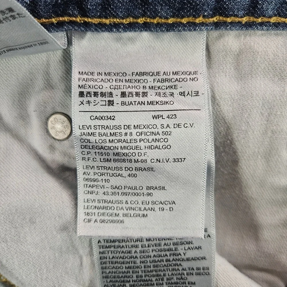 Levis 559 Relaxed Straight Jeans Mens 42x30 Blue Denim Medium Wash